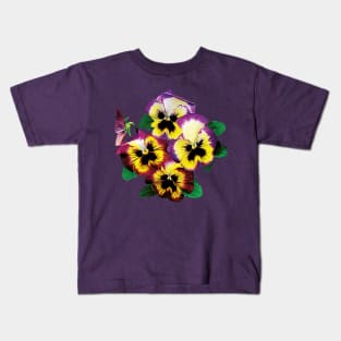 Bunch of Pansies Kids T-Shirt